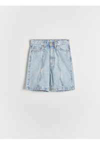 Reserved - Jeansowe szorty bermudy - niebieski. Kolor: niebieski. Materiał: jeans #1
