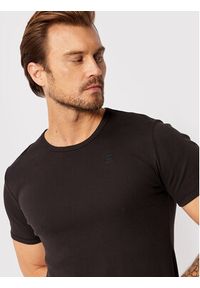 G-Star RAW - G-Star Raw Komplet t-shirtów Base D07205-124-990 Czarny Slim Fit. Kolor: czarny. Materiał: bawełna #5