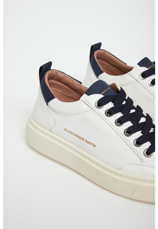 Alexander Smith - Sneakersy męskie skórzane Bond ALEXANDER SMITH. Materiał: skóra