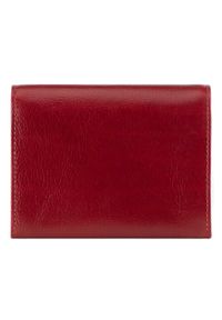 Wittchen - Damski portfel ze skóry średni czerwony. Kolor: czerwony. Materiał: skóra. Wzór: aplikacja #4