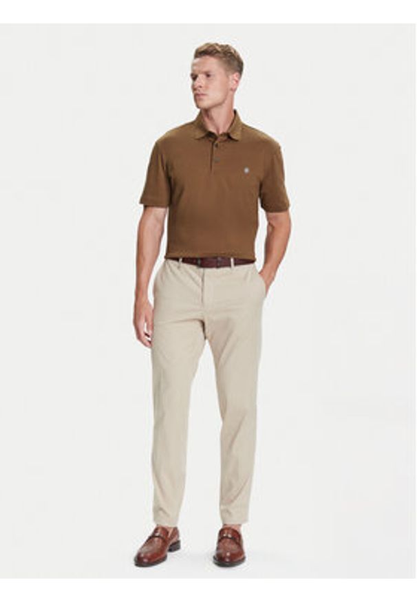 BOSS Polo C-Parris 01 50520297 Brązowy Regular Fit. Typ kołnierza: polo. Kolor: brązowy. Materiał: bawełna
