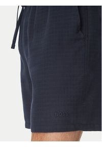 BOSS Szorty materiałowe 50540134 Granatowy Regular Fit. Kolor: niebieski. Materiał: bawełna