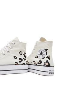 Converse Trampki Chuck Taylor All Star Lift Platform A14936C Écru. Kolor: kremowy. Materiał: materiał. Obcas: na platformie #6