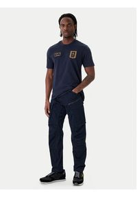 Aeronautica Militare T-Shirt 261TS2544UJ00592 Granatowy Regular Fit. Kolor: niebieski. Materiał: bawełna #3