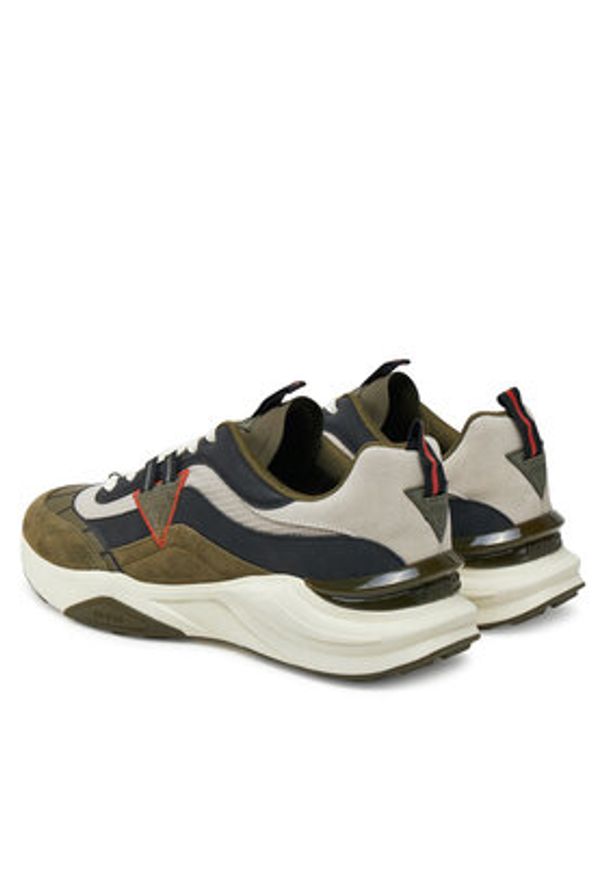 Guess Sneakersy FMJVALELL12 Zielony. Kolor: zielony. Materiał: skóra