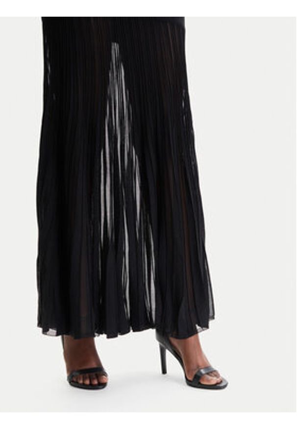 MICHAEL Michael Kors Sukienka dzianinowa MR683BSBFD Czarny Slim Fit. Kolor: czarny. Materiał: syntetyk