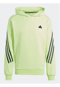 Adidas - adidas Bluza Future Icons 3-Stripes Hoodie IJ8866 Zielony Regular Fit. Kolor: zielony. Materiał: bawełna #7