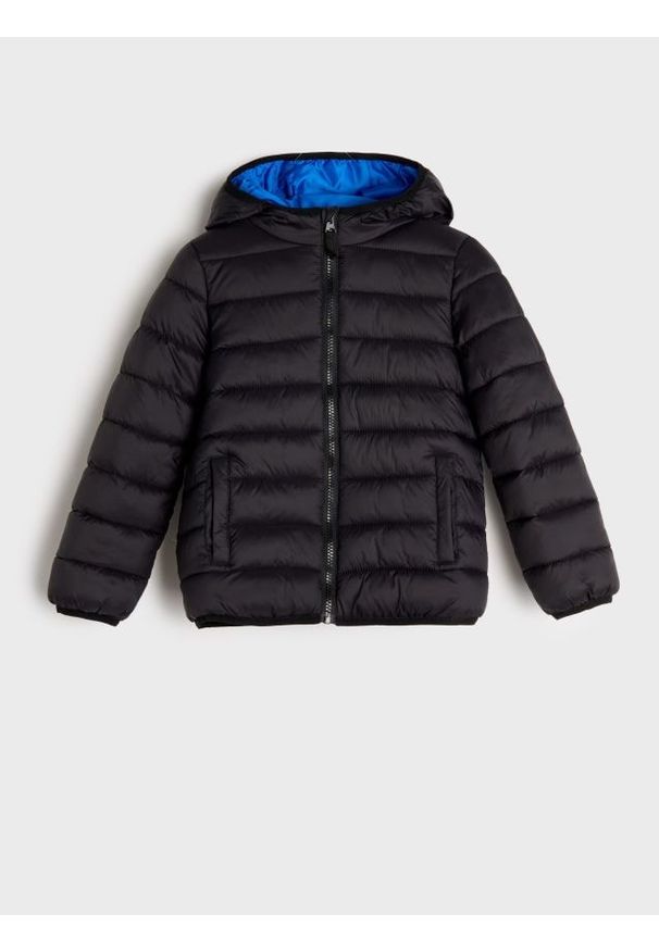 Sinsay - Kurtka pikowana - czarny. Kolor: czarny