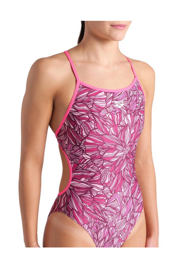 Strój kąpielowy damski Arena Pink Dahlia Swimsuit Lace. Kolor: różowy