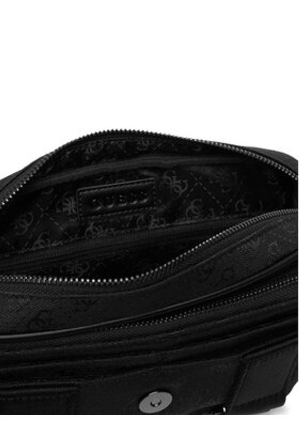 Guess Saszetka HMBOST P6164 Czarny. Kolor: czarny. Materiał: materiał