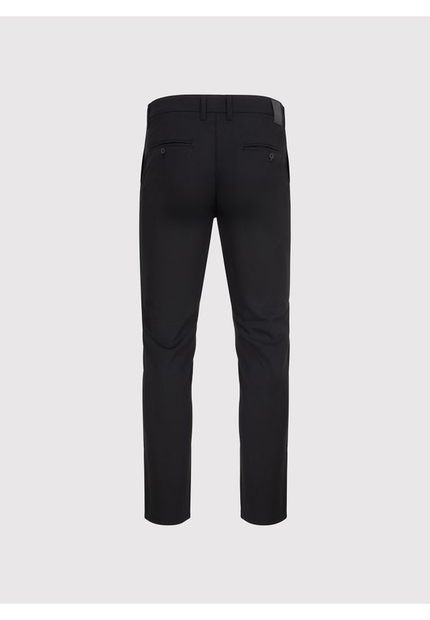Pako Lorente - PAKO LORENTE – Męskie czarne spodnie. Kolor: czarny. Materiał: poliester, elastan, wiskoza. Wzór: gładki. Sezon: wiosna