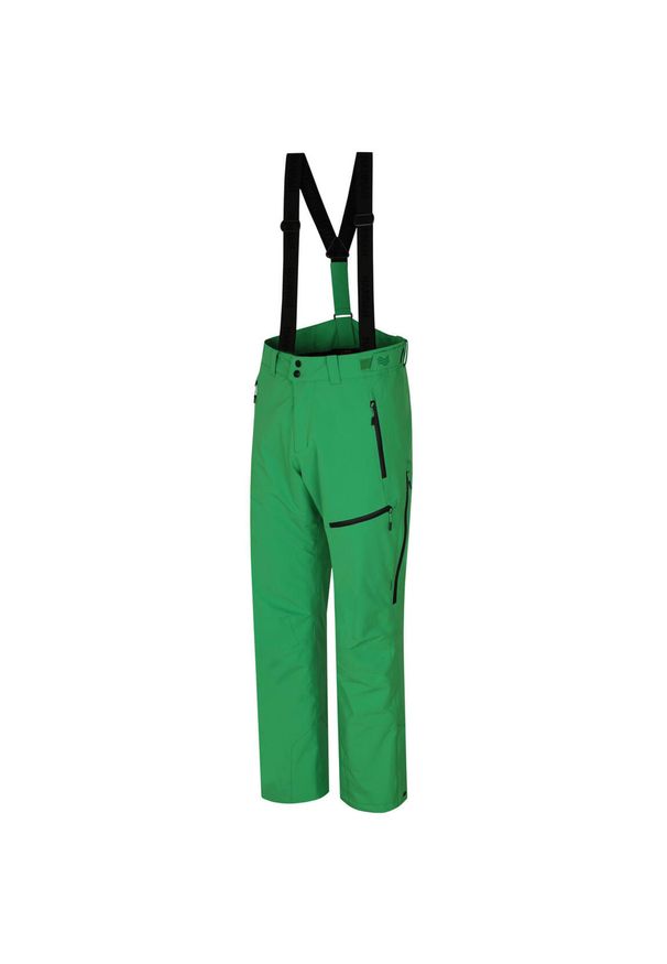 Hannah - Męskie spodnie narciarskie HANNAH Ammar 15.000 mm/h2o. Kolor: zielony. Sezon: zima. Sport: narciarstwo