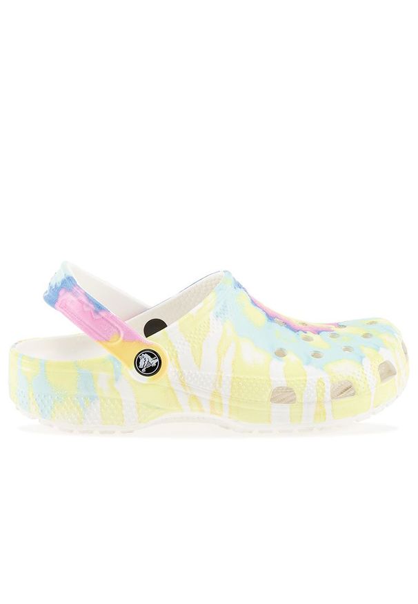 Klapki Crocs Classic TieDye Graphic Clog K 206995-94S - multikolor. Kolor: wielokolorowy. Sezon: lato. Styl: młodzieżowy