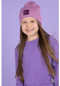 Broel czapka dziecięca Cher kolor fioletowy. Kolor: fioletowy