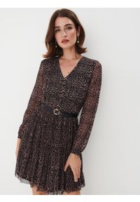 Mohito - Sukienka mini w panterkę - Beżowy. Kolor: beżowy. Wzór: motyw zwierzęcy. Długość: mini #2