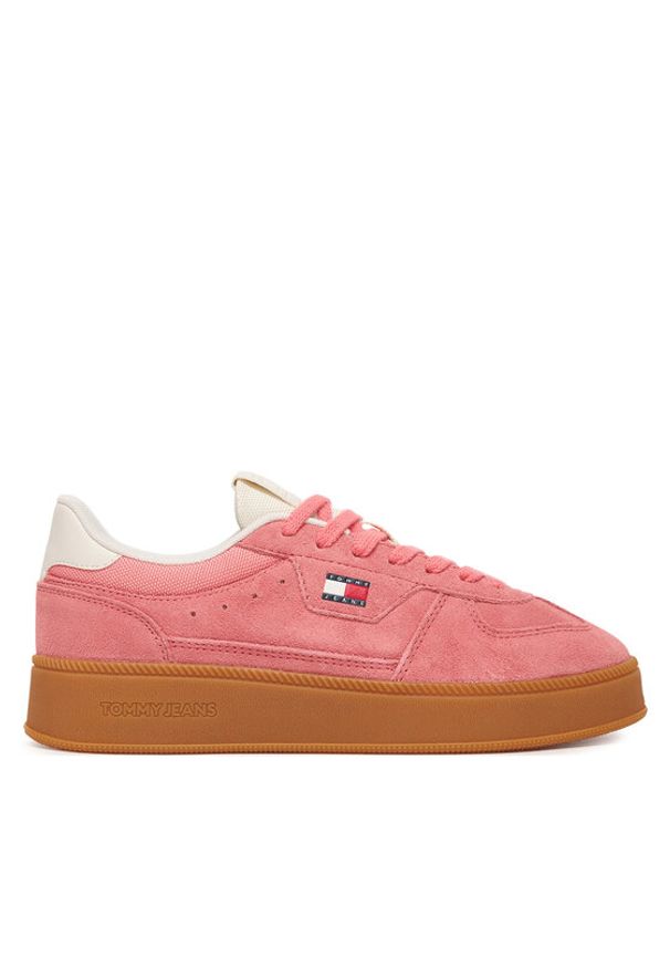 Tommy Jeans Sneakersy The Greenwich Edge Max Suede EN0EN02989 Różowy. Kolor: różowy. Materiał: zamsz, skóra