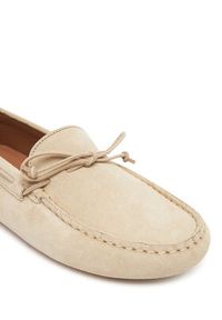 BOSS Mokasyny Roxanne 50553331 10231455 01 Écru. Materiał: skóra, zamsz #2
