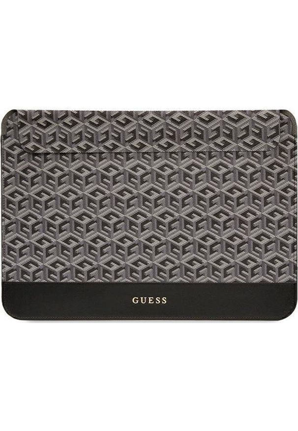 Etui Guess GUESS SLEEVE GUCS16HGCFSEK 16" CZARNY /BLACK GCUBE STRIPES. Kolor: czarny