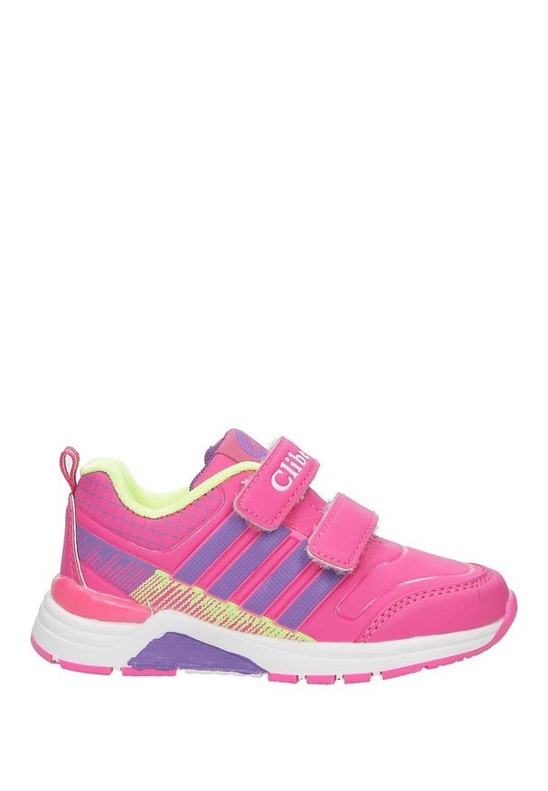 Casu - Różowe buty sportowe na rzepy ze skórzaną wkładką casu k-169. Zapięcie: rzepy. Kolor: różowy. Materiał: skóra