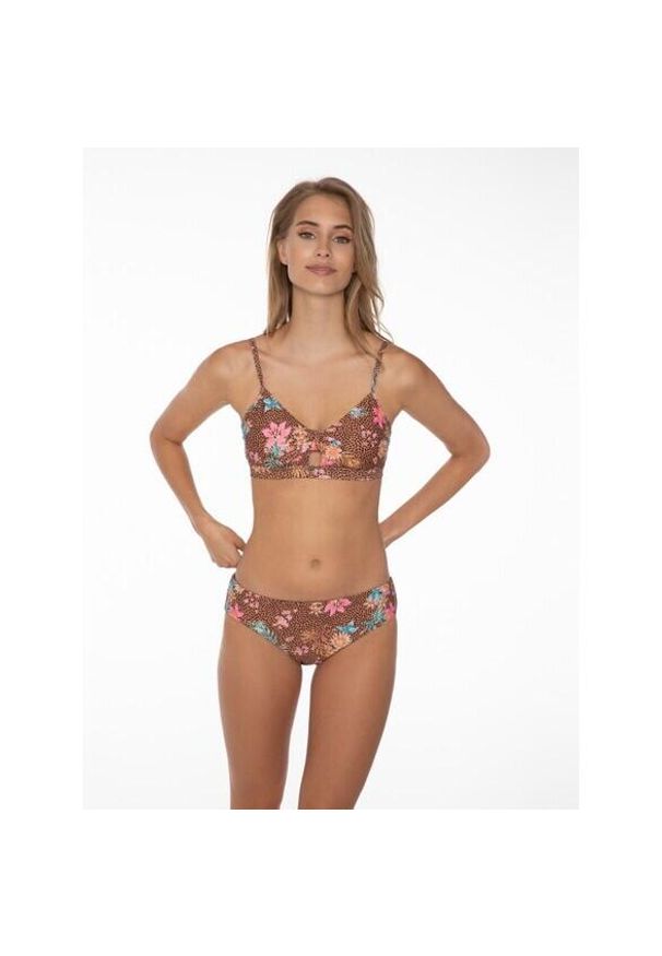 Damski 2-częściowy kostium kąpielowy Protest Evy. Kolor: brązowy, beżowy, wielokolorowy. Wzór: nadruk