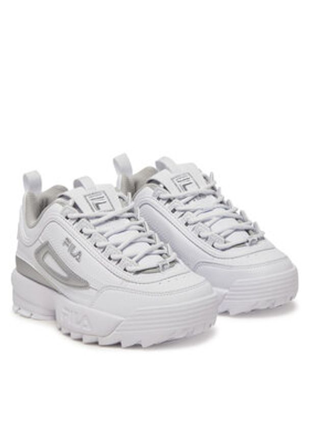 Fila Sneakersy Disruptor M FFT0146 13070 Biały. Kolor: biały. Materiał: skóra