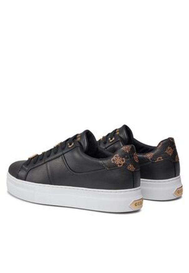 Guess Sneakersy Giellla FLJGIE ELE12 Czarny. Kolor: czarny. Materiał: skóra