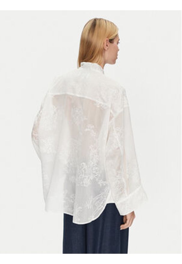 Munthe Koszula Fortunato 251104025135 Biały Relaxed Fit. Kolor: biały. Materiał: syntetyk