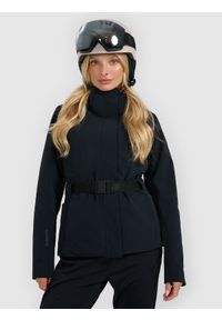 4f - 4F Kurtka narciarska membrana Dermizax 20000 damska - czarna S. Typ kołnierza: kołnierzyk stójkowy. Kolor: czarny. Sezon: zima #1