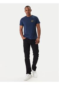 Versace Jeans Couture T-Shirt 80GAHT03 CJ00T Niebieski Regular Fit. Kolor: niebieski. Materiał: bawełna #4