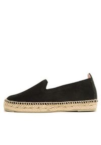 Manebi Espadryle Suede Flat Espadrilles Czarny. Kolor: czarny. Materiał: skóra, zamsz