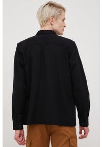 Premium by Jack&Jones koszula z domieszką lnu męska kolor czarny regular z kołnierzykiem klasycznym. Typ kołnierza: kołnierzyk klasyczny. Kolor: czarny. Materiał: len. Styl: klasyczny #5