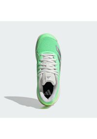 Adidas - Buty Courtflash Tennis Kids. Kolor: żółty, wielokolorowy, niebieski, szary. Materiał: materiał. Sport: tenis