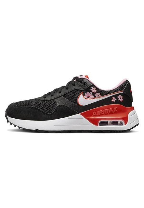 Buty do biegania dla dzieci Nike Air Max Systm Se Bg. Zapięcie: sznurówki. Kolor: wielokolorowy, czarny. Materiał: guma, materiał, skóra, tkanina. Szerokość cholewki: normalna. Model: Nike Air Max