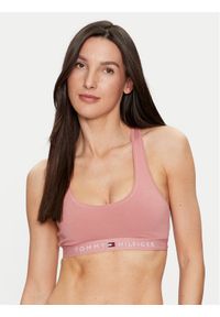 TOMMY HILFIGER - Tommy Hilfiger Biustonosz top UW0UW04143 Różowy. Kolor: różowy. Materiał: bawełna #1