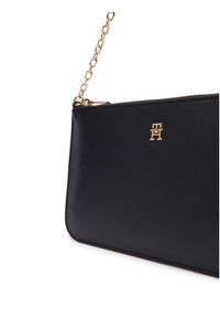 TOMMY HILFIGER - Tommy Hilfiger Torebka Th Icon Chain Shoulder Pouch AW0AW18298 Czarny. Kolor: czarny. Materiał: skórzane #4