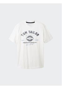 Tom Tailor T-Shirt 1037735 Biały Regular Fit. Kolor: biały. Materiał: bawełna #8