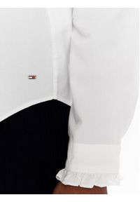 TOMMY HILFIGER - Tommy Hilfiger Koszula Co 2-Tone WW0WW37135 Biały Regular Fit. Kolor: biały. Materiał: bawełna #3