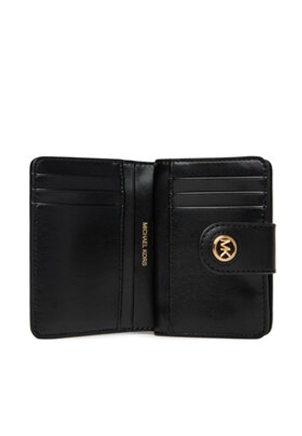 MICHAEL Michael Kors Mały Portfel Damski 32H3G0KD5L Czarny. Kolor: czarny. Materiał: skóra