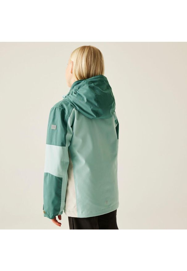 Regatta - Kurtka dziewczęca 3 w 1 Trekktain II. Kolor: zielony. Materiał: tkanina, puch. Sport: turystyka piesza