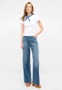 Damskie Spodnie Jeansowe Mustang Style Luise Wide Denim Blue 1016553 5000 521 #1