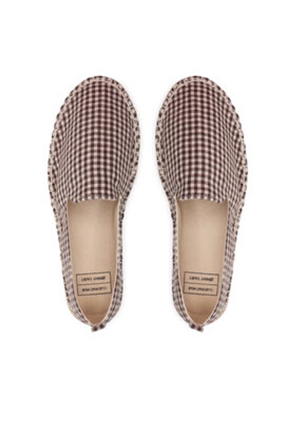 Jenny Fairy Espadryle HZF081-01ECO Brązowy. Kolor: brązowy. Materiał: materiał