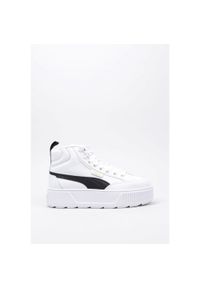 Buty do chodzenia damskie Puma Karmen Mid. Wysokość cholewki: za kostkę. Zapięcie: sznurówki. Kolor: biały, wielokolorowy, czarny. Materiał: materiał, syntetyk. Szerokość cholewki: normalna. Sport: turystyka piesza