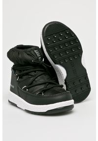 Moon Boot - Buty dziecięce. Nosek buta: okrągły. Zapięcie: sznurówki. Kolor: czarny. Materiał: guma