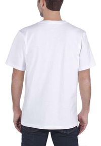 Koszulka sportowa męska T-shirt Carhartt Heavyweight Pocket K87. Kolor: biały