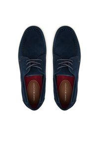TOMMY HILFIGER - Tommy Hilfiger Półbuty Casual Suede Stitch Toe Hybrid FM0FM05707 Granatowy. Okazja: na co dzień. Kolor: niebieski. Materiał: skóra, zamsz. Styl: casual #3