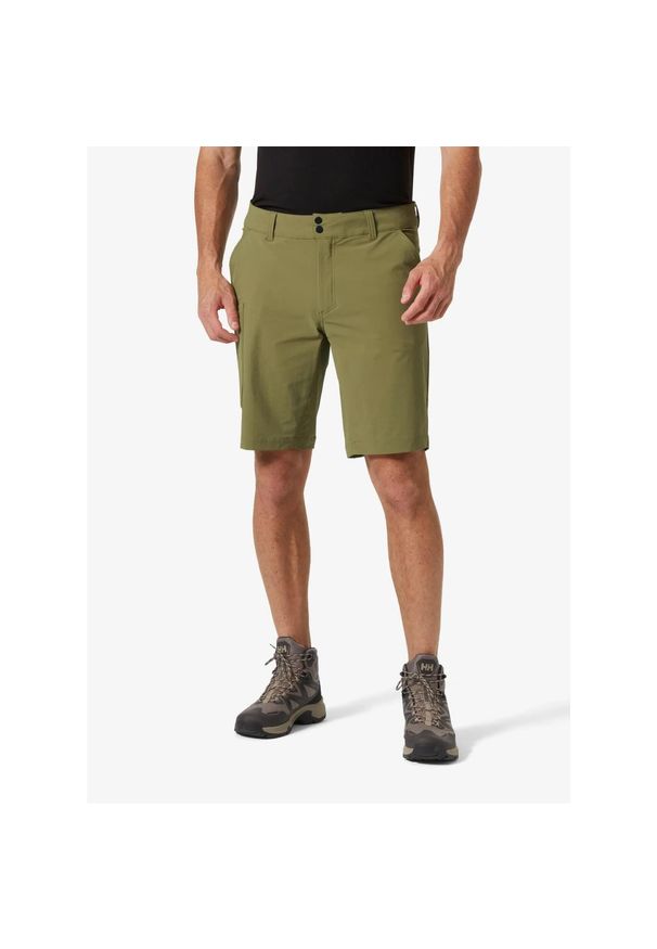 Spodenki turystyczne męskie Helly Hansen Brono Softshell Shorts. Kolor: zielony. Materiał: softshell