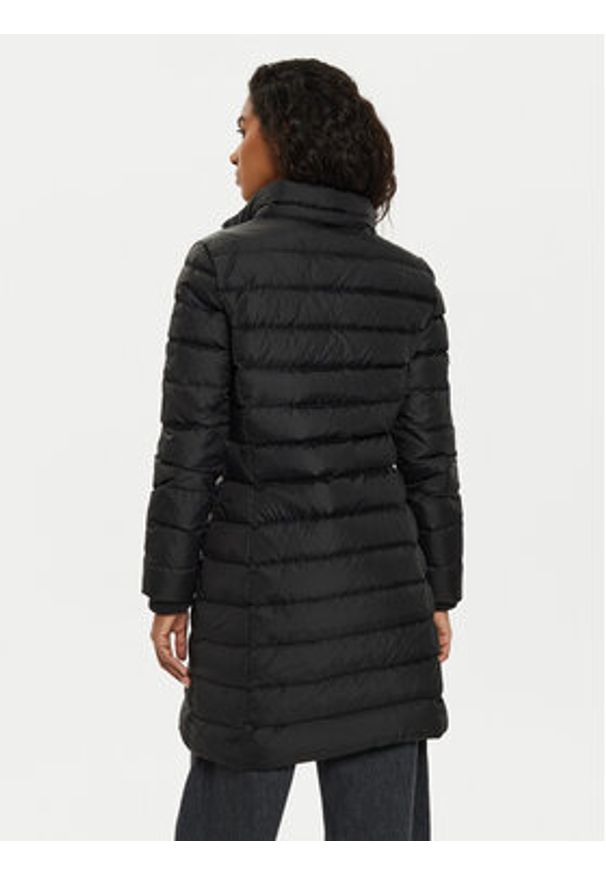 Tommy Jeans Kurtka puchowa Essential DW0DW18864 Czarny Slim Fit. Kolor: czarny. Materiał: syntetyk