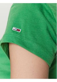 Tommy Jeans T-Shirt Essential Logo DW0DW15444 Zielony Regular Fit. Kolor: zielony. Materiał: bawełna, syntetyk #4