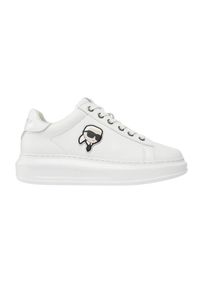Karl Lagerfeld - KARL LAGERFELD Białe sneakersy Karl Nft Lo Lace. Kolor: biały