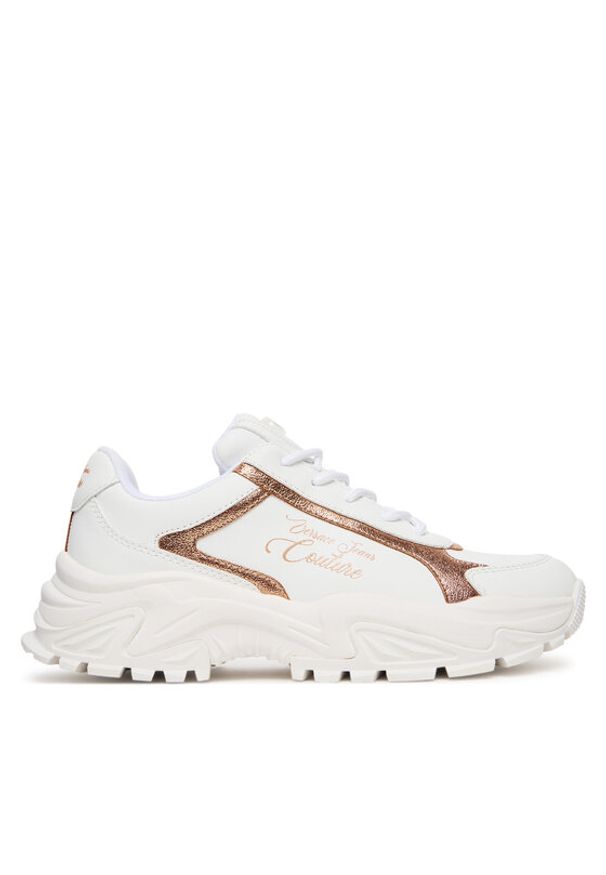 Versace Jeans Couture Sneakersy 79VA3SV6 Biały. Kolor: biały. Materiał: skóra